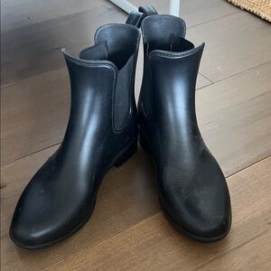 Black Ankle Rain Boots